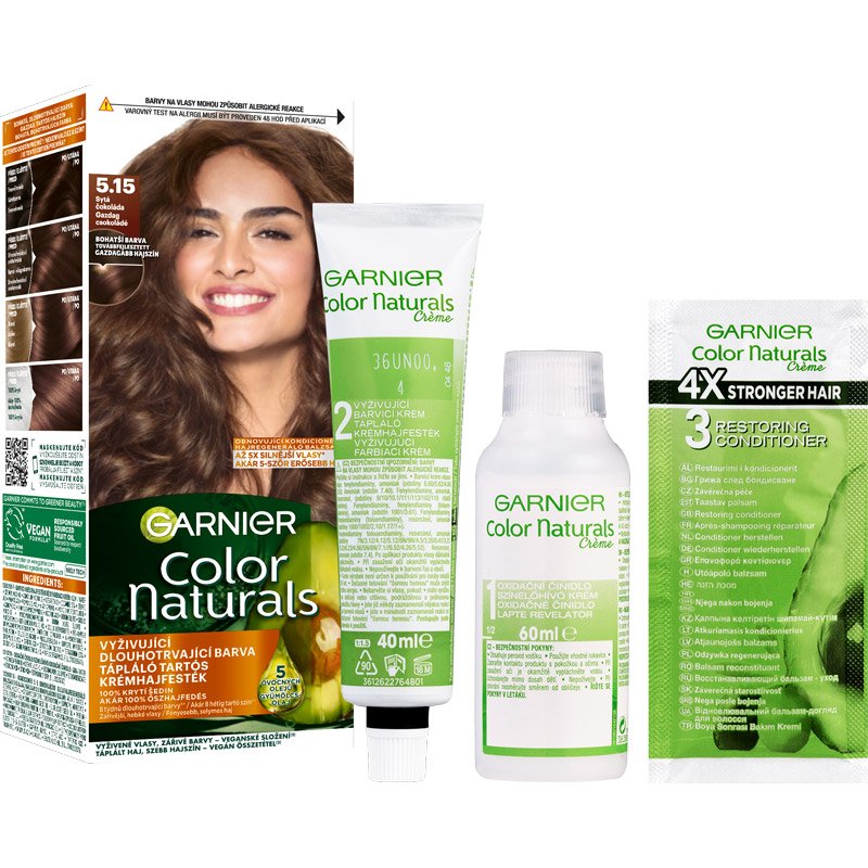 Color Naturals permanentní barva na vlasy 5.15 Sytá čokoládová - balení